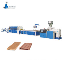 wpc profile production line with cutting machine